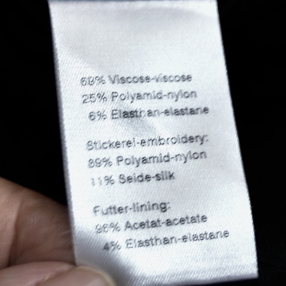 Akris Punto Black Beaded Appliqué Cocktail Dress  Size  6– Switzerland 🇨🇭 - Picture 15 of 16